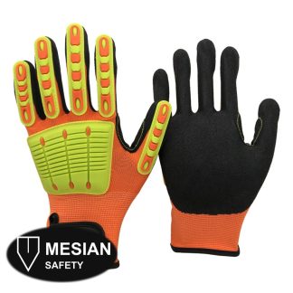 Sample - MS300-NB3PG13 Yellow Black Sandy Nitrile Gloves