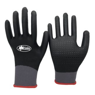 MS500AB2PG15 Nylon & Spandex Knitted Liner Micro-foam Nitrile Fully Dipped Gloves