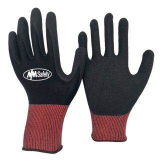 MS500AB3HG15 Nylon & Spandex Knitted Liner Sandy Nitrile Gloves