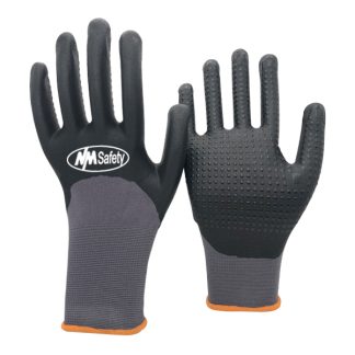 MS500AB5HG15 Nylon & Spandex Knitted Liner Micro-foam Nitrile Gloves