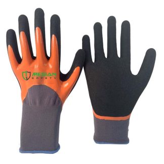 MS500NB1F&B3P Knitted Liner Smooth Nitrile Gloves