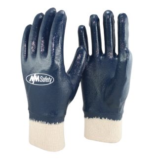 MS500NB1FG13 Blue Smooth Nitrile Fully Coated Gloves
