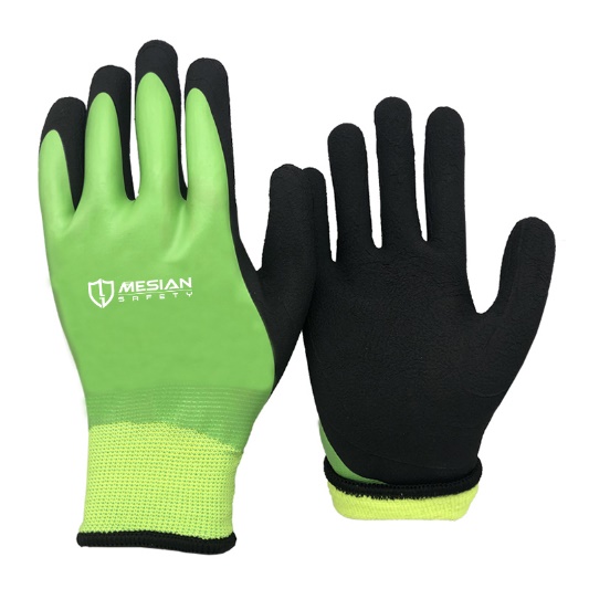 MS500NC1P&C2P Knitted Liner Latex Fully Dipped Latex Gloves