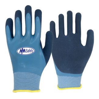 MS500PC1F&MS500PC3PG15 Knitted Liner Latex Fully Coated Latex Gloves